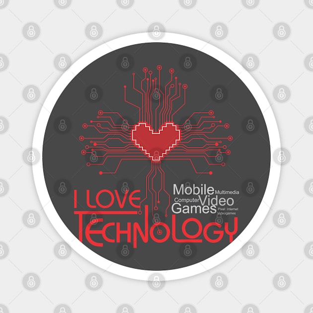 Love technology Magnet by ploxd